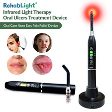 Dual Wavelength LED Therapy for Cold Sores Canker Sores 660nm and 850nm Light