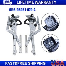 New 1Pair Front Power Window Regulator With M...