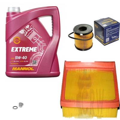 SCT Germany Inspektionspaket MANNOL 5L Extreme 5W-40 für Peugeot 207 1.4