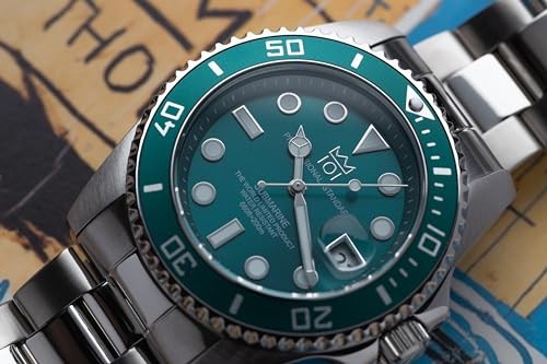 Hyakuichi 101 No.1 Diver's Date Display 20 ATM Water Resistant Aqua Green - Bild 5 von 6