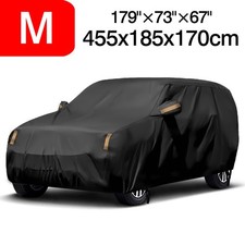M Full Car Cover Waterproof Outdoor Zipper Sun Rain Dust Uv Protector For Suv