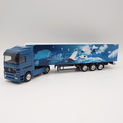 Herpa 244572 1:87 MB Actros Koffer Sattelzug Fleetboard Werbemodell *SoMo* *OVP*