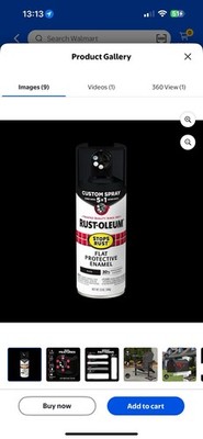 Rustoleum 376872EA Stops Rust Spray Paint Satin Coastal Gray 12 Oz