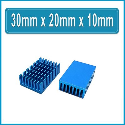 Aluminium Heatsink Anodized Heat Sink Radiator Cooler With Adhesiv Various Size