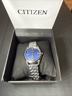 Citizen Eco-Drive Women's Classics Silver Stainless Steel Watch 36MM FE7090-55L