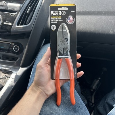 NEW Klein Tools Limited Edition LINEMAN'S PLIERS 9-inch Orange Handles D213-9NEG