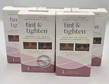 Lot of 5 Tint & Tighten Under - Eye Imperfections For Dark Deep  5.4 mL 45 Tubes