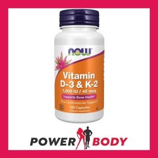 NOW Foods - Vitamin D-3 & K-2 - 120 caps