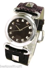 MARC JACOBS BROWN SNAKE LEATHER BAND,PYRAMID STUDS WATCH-MBM1077-NEW