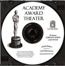 ACADEMY AWARD THEATER - 39 Shows Old Time Radio In MP3 Format OTR 1 CD