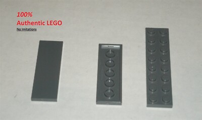 LEGO NEW 2x6 Dark Stone Grey Tile (2x) 6321746 Brick 69729 | eBay