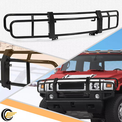 For Hummer H2 2003-2009 Heavy-Duty Steel Front Bumper Brush Grille Guard Frame