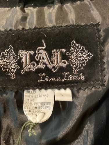 NEW Nordstrom Live a Little Womens Black Suede Jacket L $200 - Picture 2 of 7