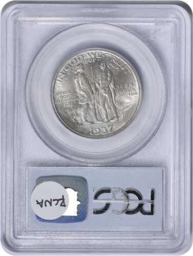 1937 Boone Commemorative Half MS66 PCGS Mint State 66 - Picture 2 of 2