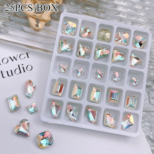 25pcs Nail Crystal Rhinestones Nail Accessories Nail Art Nail DecorationBeauty ☆ - Picture 17 of 29