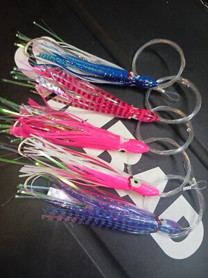 custom offshore fishing lures Custom 5 Pack Color Offshore Fishing Trolling Lure Mahi-Tuna-Sail-Wahoo