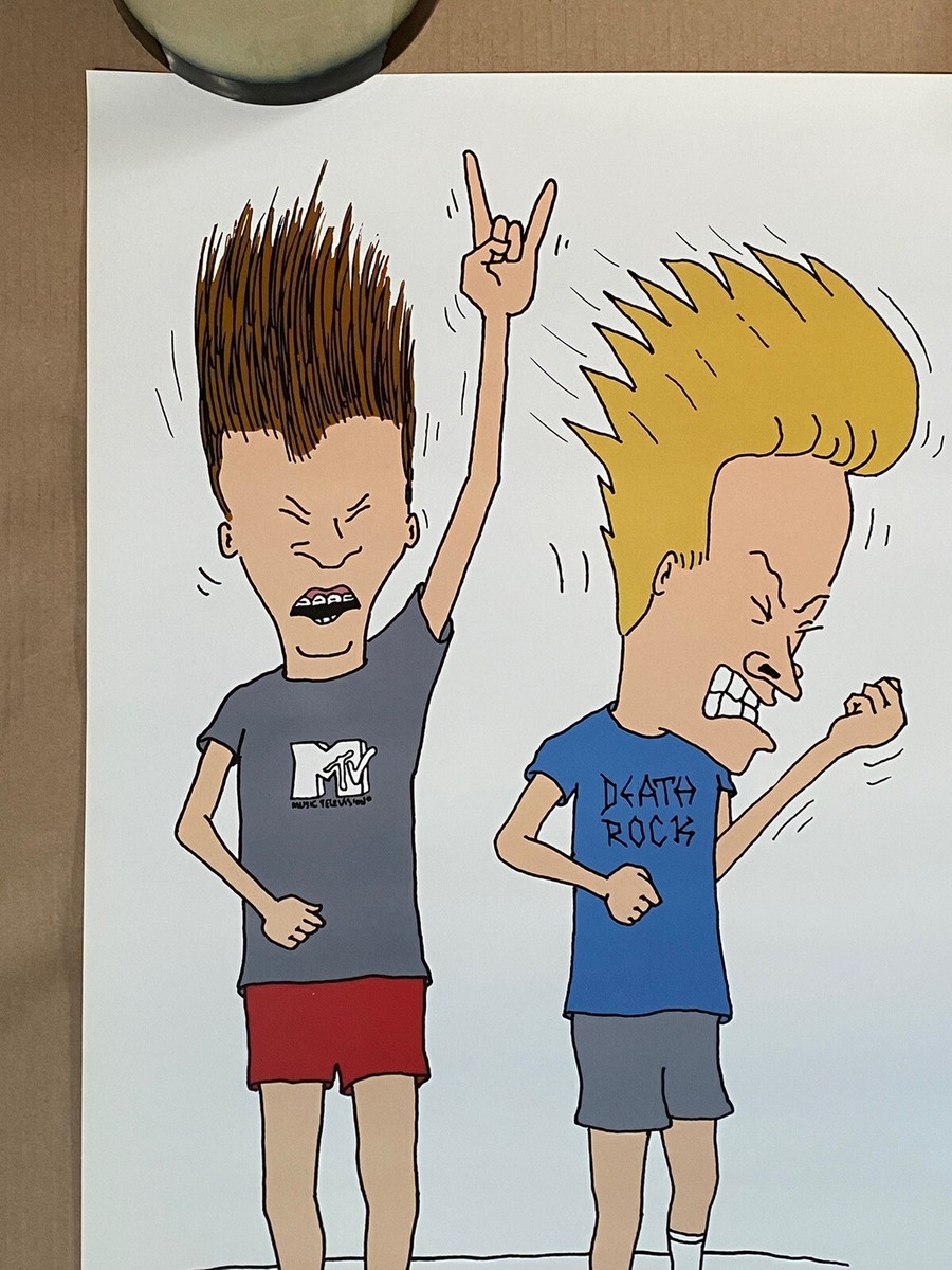 ☆Beavis and Butthead☆ ポスター　Vintage MTV Vintage 1993 MTV Poster Beavis Butthead MTV OSP Publishing