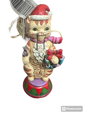 Jim Shore Sood Tidings to Mew Nutcracker cat kitten figurine ornament no box