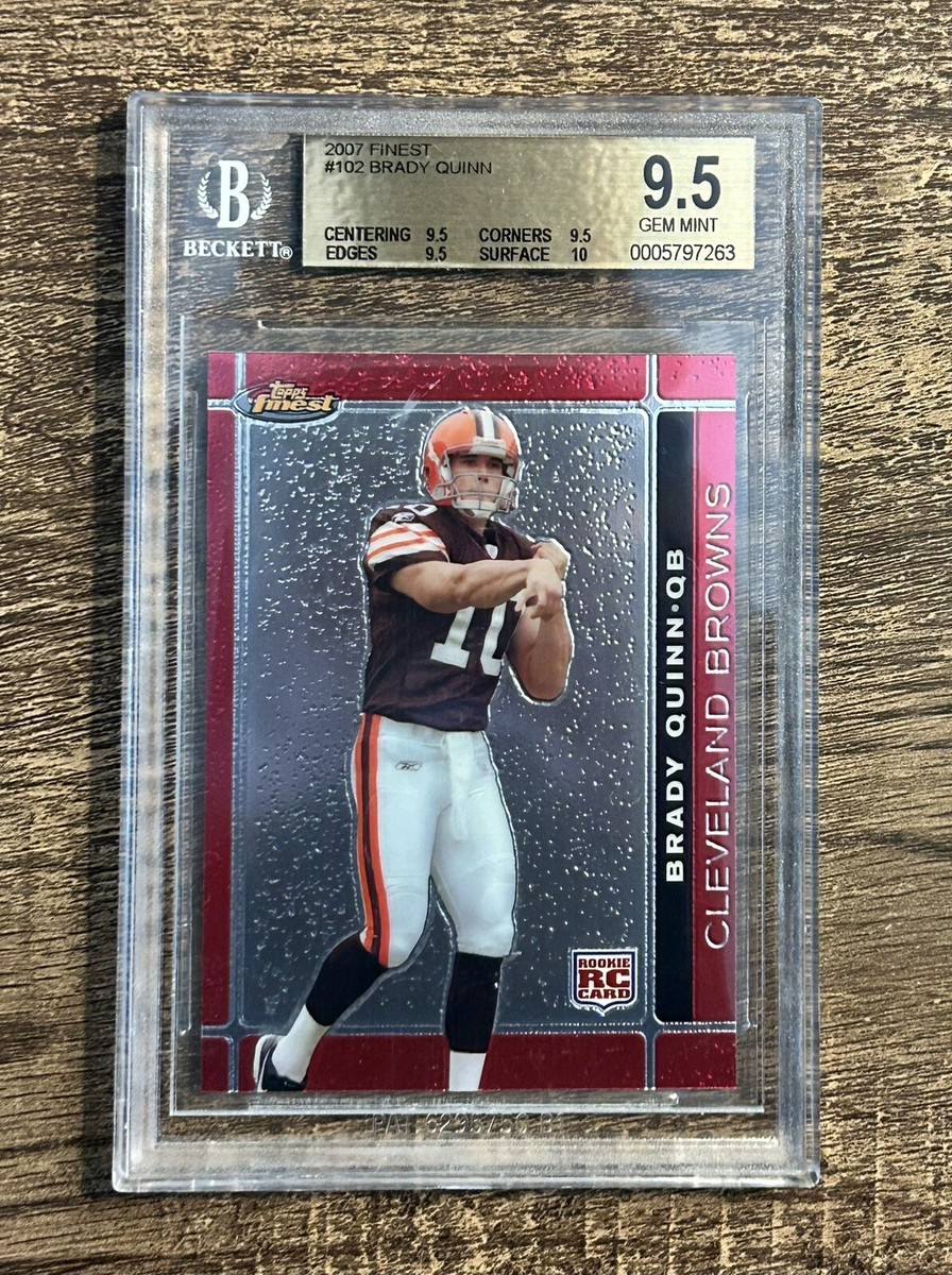 2007 Topps Finest Brady Quinn #102 RC BGS 9.5 Gem Mint 💎 | eBay