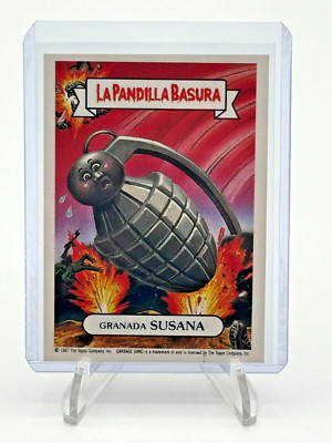 1989 Topps La Pandilla Basura Spain Garbage Pail Kids #193 Hanna Grenade
