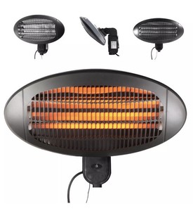 Wall Mounted Patio Electric Heater Outdoor Winter Garden Garage