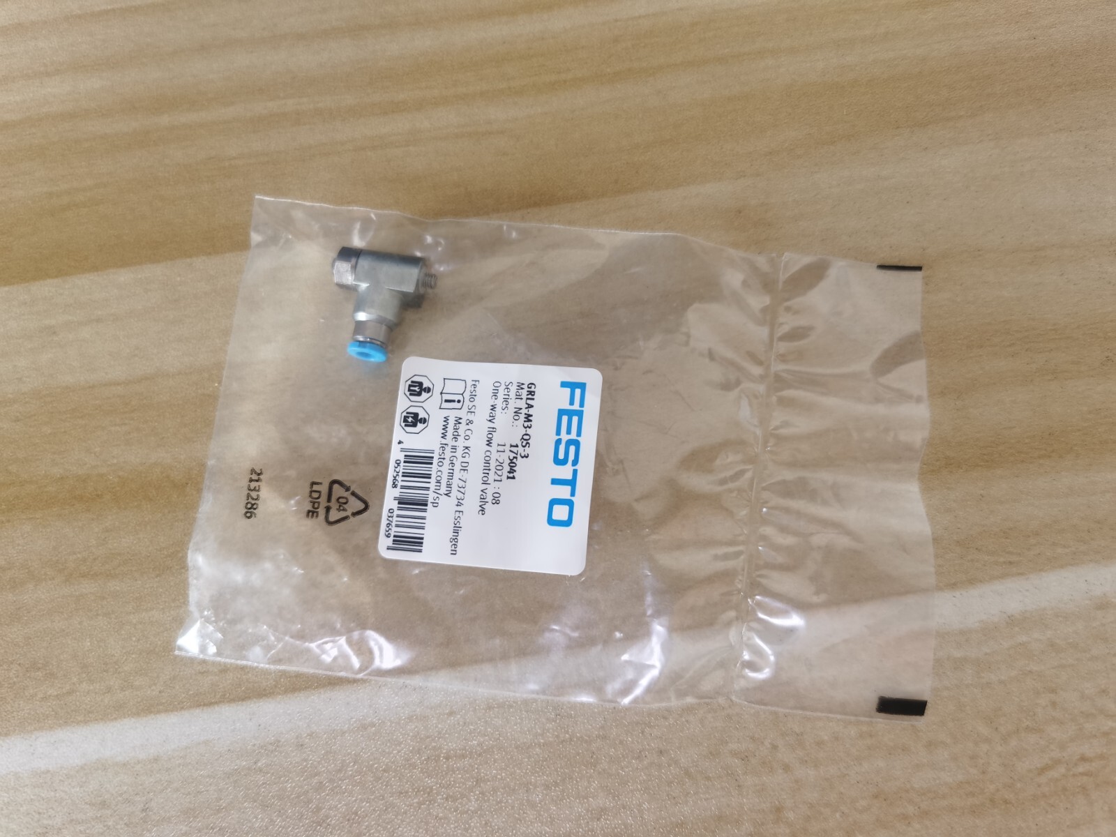 1PC New Festo GRLA-M3-QS-3 175041 Valve *TT | eBay