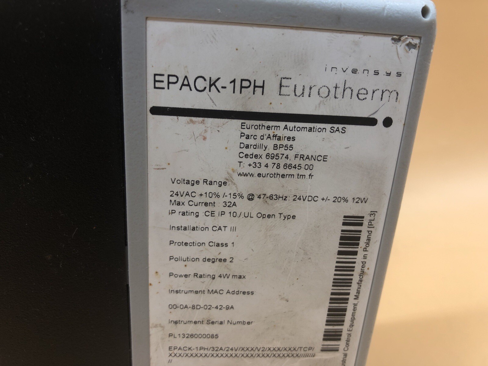 EUROTHERM EPACK-1PH CONTROLLER | eBay