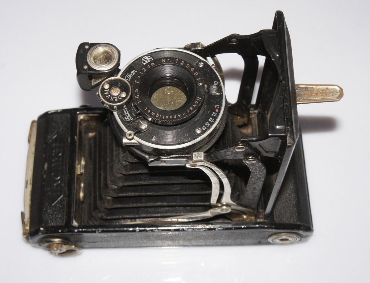 EXC! Zeiss Ikon Icomat camera 6x9 Novar-Anastigmat 6.3/12 cm LENS