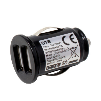 DUAL USB Adapter kompatibel mit Huawei Mate 10 lite, 2100mA, Auto-ID