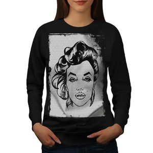 Wellcoda Legend Celebrity Marilyn Womens Sweatshirt, Casual Pullover Jumper | eBay
