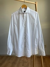 Hackett Poplin White Classic Fit Dress Shirt Size 41