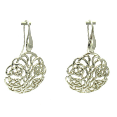 Stylish Sterling Silver Earrings Stamped Solid 925 Celtic Knot Handmade Empress