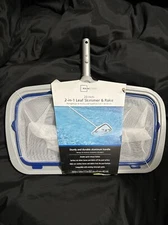 2 in 1 leaf skimmer & Rake for water pool pond Brand New!