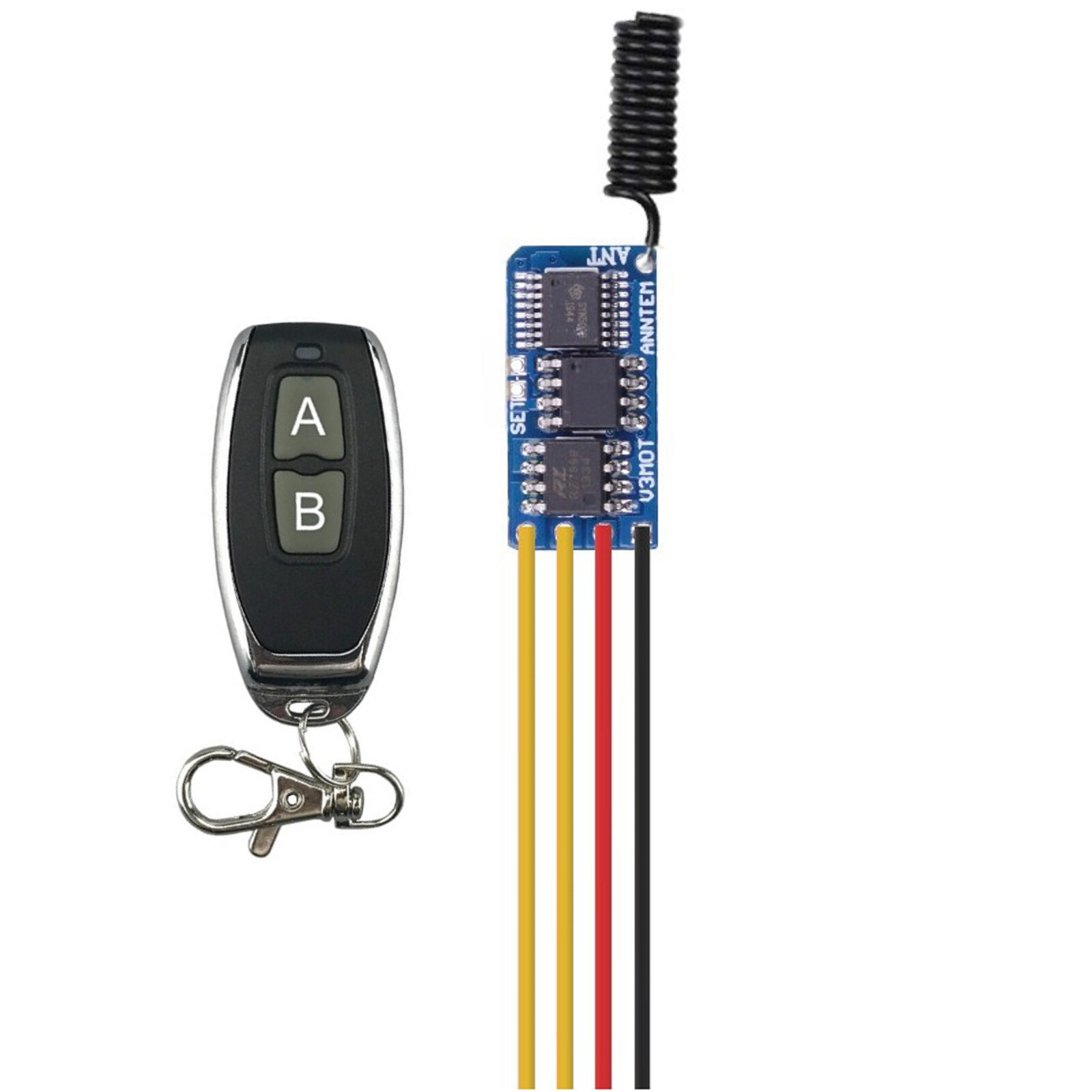 DC3.7-12V 433mhz RF Wireless Receiver Remote Control Transmitter DIY Module A