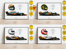 Statistiche Casco Lando Norris McLaren Stampa F1 2019-2023 - Scuderia GP