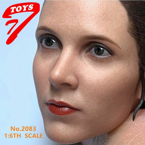 1/6 Leia Princess Carrie Fisher Princess Head Sculpt Fit 12'' Action Figure Body - Picture 3 of 4