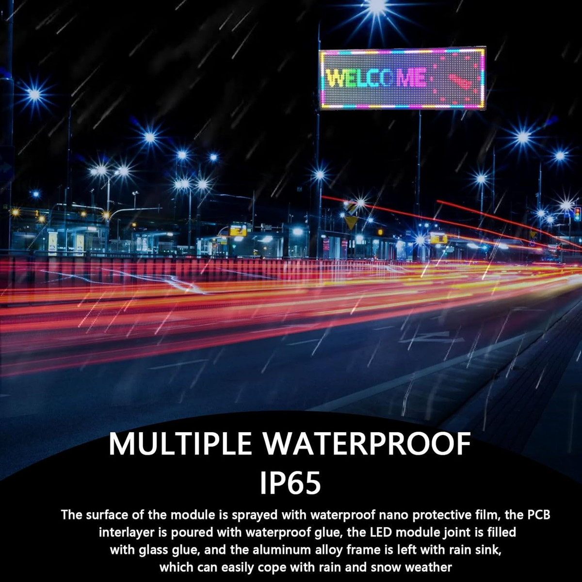 LED Sign P10 Outdoor 39 x 14 con Display a scorrimento a LED programmabile ad alta risoluzione e soluzione perfetta per la pubblicà  502