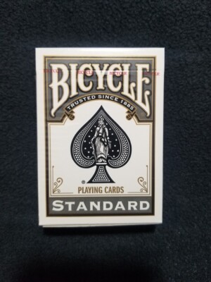Bicycle Playing Cards Standard index deck, (Black Back) New