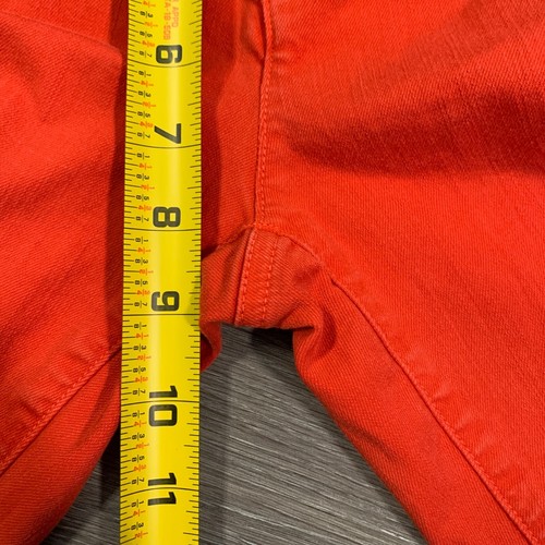 Eileen Fisher Jeans Womens Size 4 Bright Red Stretch Tapered Fit Low Rise - Picture 11 of 12