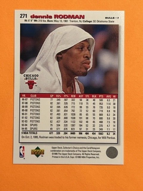 Dennis Rodman 1995 collectors choice 3種 Dennis Rodman 1995 collectors choice 3種 1995-96 UD