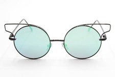 Round Cat Eye Metal Stellar Women's Sunglasses - 5 Colorways