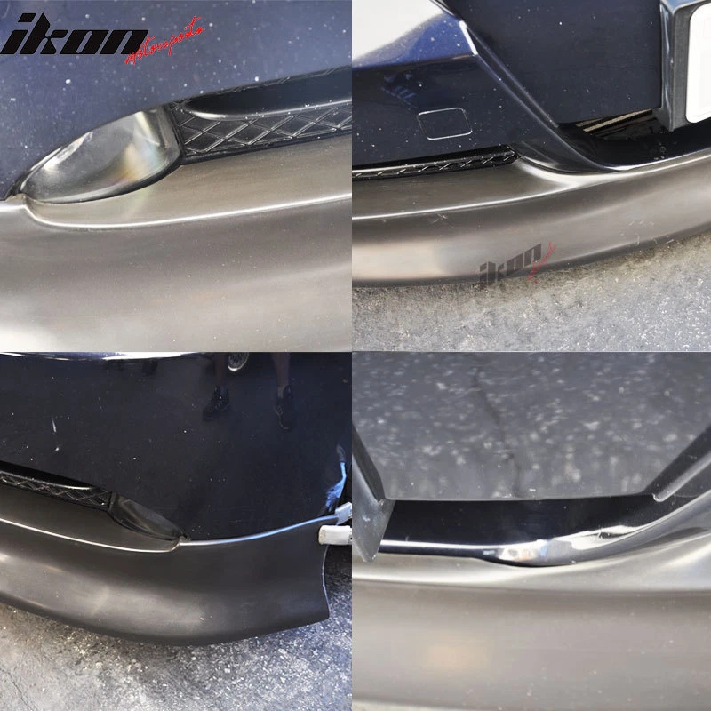 Fits 05-08 BMW E90 3-Series Front Bumper Lip IKON Style Spoiler PU Splitter Kit - Image 4 of 4