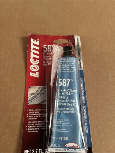 LOCTITE 587 RTV Blue Silicone Gasket Maker, 2.7 oz. Tube, Item # 491983 - Picture 2 of 4