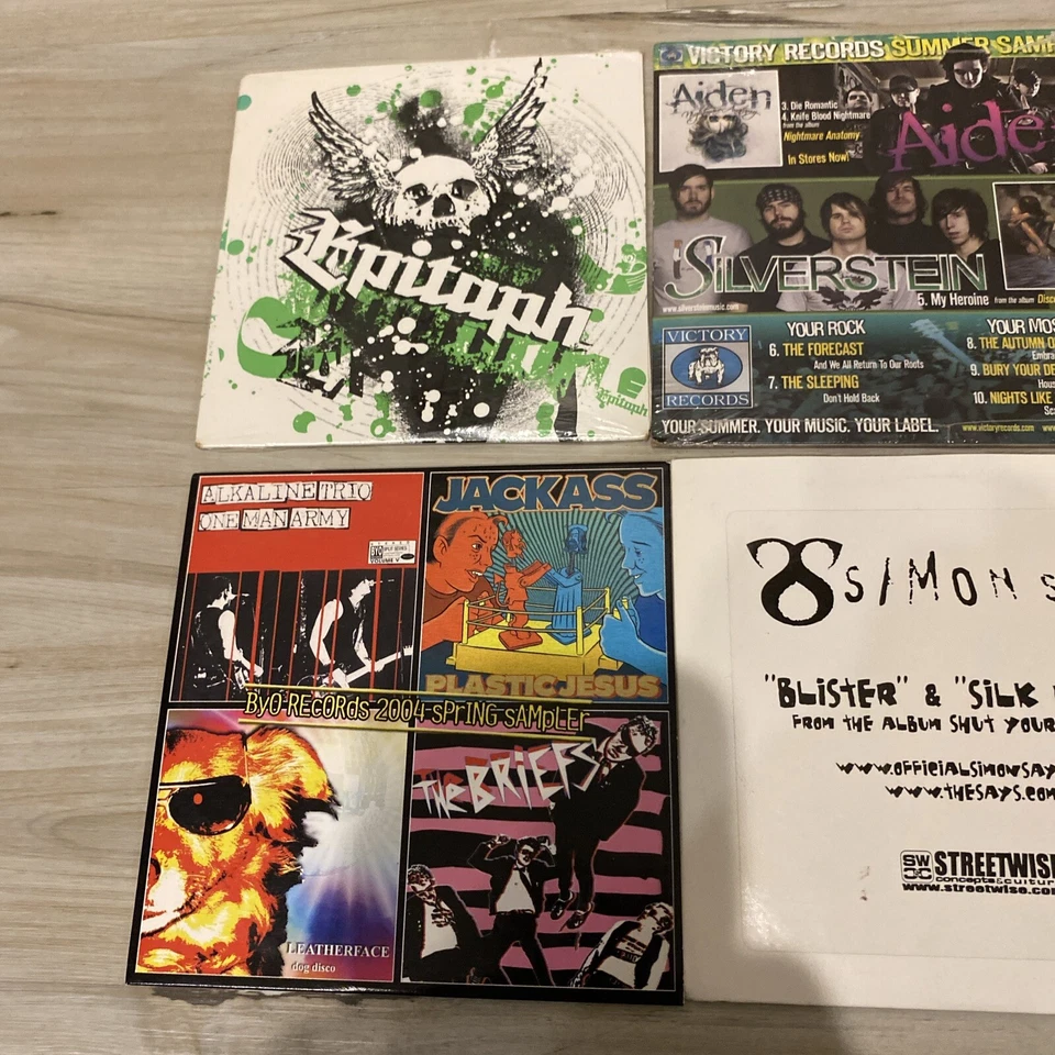 Promo Metal & Rock CD LOT BYO Records Epitaph Silverstein Victory Records Simon - Image 2 of 4
