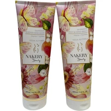 2 Nakery Beauty Skin Restore Body & Hand Wash Social Butterfly 9.8 fl oz Each