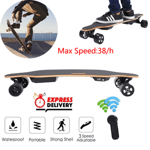 Doble Motor eléctrico Patineta LargoTablero 38km h 14M Control Remoto Inalámbrico Doble Motor eléctrico Patineta LargoTablero 38km h 14M Control Remoto Inalámbrico