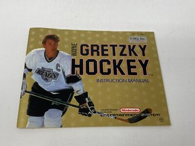 Wayne Gretzky Hockey (White Jersey/No Logo Variant) Rare NES Game & Manual MINT