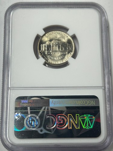 1944 D Jefferson Silver War Nickel NGC MS67 5FS (NGC Pop 338-Only 83 Higher) - Picture 5 of 8