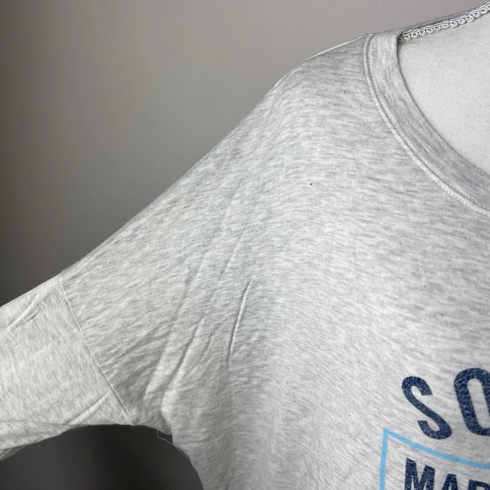 SoulCycle Women's Gray Long Sleeve Crewneck Shirt L Edgartown Martha's Vineyard - Imagem 4 de 4