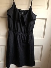 H&M Spaghetti Strap Little Black Dress Women Size 8